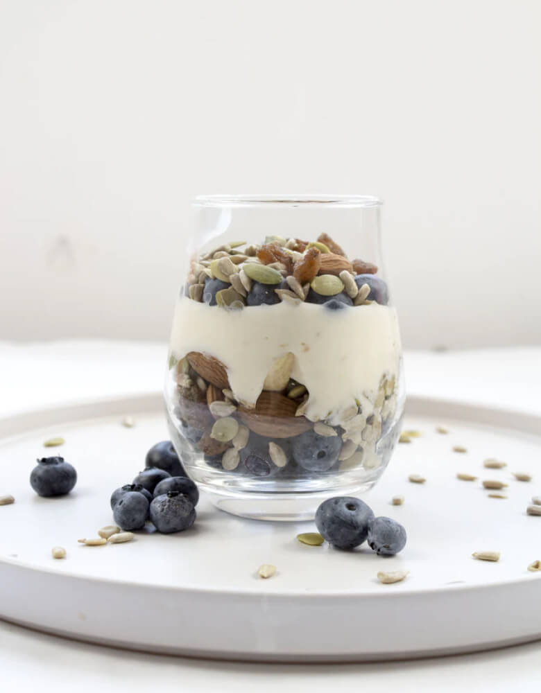 Healthy Dessert With Nuts &amp; Berries